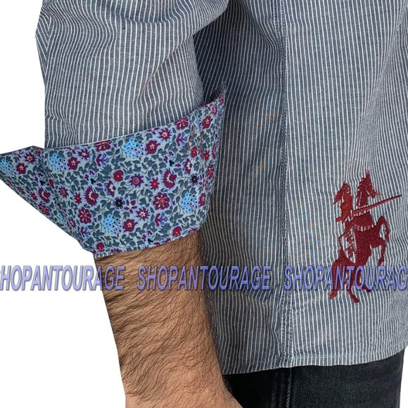 English Heroes EHW149 L/S Button Down Men`s Shirt - Picture 3 of 7